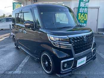 スズキ スペーシア カスタム HYBRID XS ターボ 衝突軽減/追従クルコン/パドルシフト/ETC