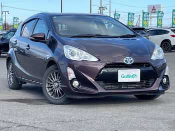 トヨタ アクア G ブラックソフトレザーセレ ワンオーナー バックカメラ ビルトインETC