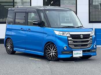 スズキ スペーシア カスタム Z 社外8型ナビ Bカメラ 両側電動扉 フルセグ