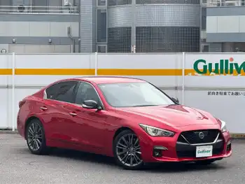 日産 スカイライン 400R 禁煙1オナBOSE黒革360°カメラリアスポ