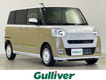 ダイハツ ムーヴ キャンバス ストライプス G 純正ディスプレイナビ 全方位カメラ LED