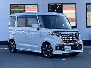 マツダ フレアワゴン カスタムスタイル ハイブリッド XT 社外8型ナビ  両側電動扉 禁煙車 衝突軽減