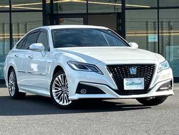 トヨタ クラウン ハイブリッド S エレガンススタイル 専用ハーフレザー 純正ナビ バックカメラ