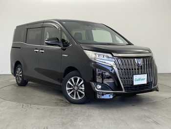 トヨタ エスクァイア ハイブリッド Gi プレミアムパッケージ ブラックテーラード 純正9型ナビ 両側パワスラ 半革 ドラレコ
