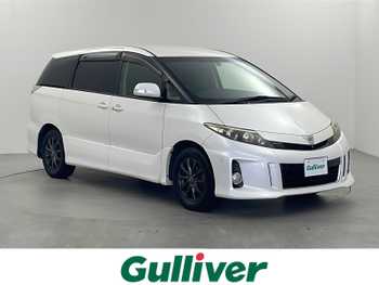 トヨタ エスティマ アエラス 禁煙　純正ナビ　フリップダウンモニター