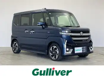 スズキ スペーシア カスタム HYBRID XS ターボ 純正9型DA 全方位 HUD シートヒーター LED