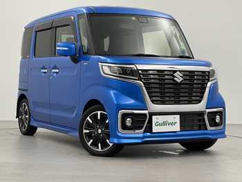 スズキ スペーシア カスタム HYBRID XS ターボ 禁煙車 全方位 両側電動ドア 8型ナビ BT