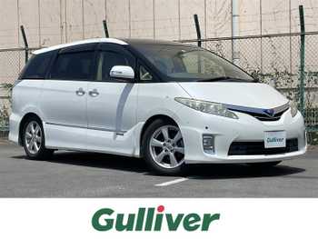 トヨタ エスティマ ハイブリッド G ムーンルーフ 天吊モニター シートヒーター