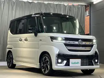 スズキ スペーシア カスタム HYBRID XS ターボ 9インチメモリーナビ 全方位カメラ 禁煙