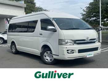 トヨタ ハイエース グランドキャビン 4WD車　10人乗り 純正ナビ　Bカメラ