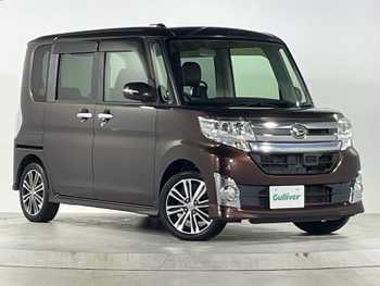 ダイハツ タント カスタム RS スマートセレ SA 禁煙 社外ナビ 衝突軽減 ETC シートカバー