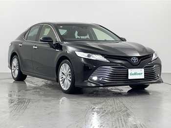 トヨタ カムリ G レザーパッケージ 1オーナー純ナビ衝突軽減黒革シート純正AW