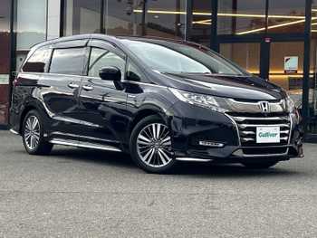 ホンダ オデッセイ ハイブリッド アブソルート・EXホンダセンジング 衝突軽減 9型ナビ 両パワ 半革 温席 HDMI
