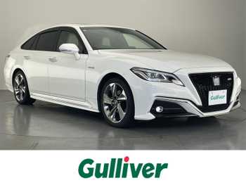 トヨタ クラウン ハイブリッド RS アドバンス 純8型ナビ サンルーフ 白革 3眼LED 禁煙車