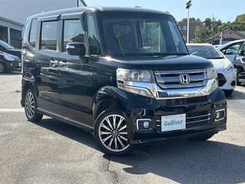 ホンダ Ｎ ＢＯＸ カスタム G ターボ Lパッケージ ワンオーナ SDナビ Bluetooth 両側パワスラ