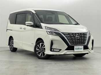 日産 セレナ ハイウェイスター V 純正10型ナビ 後席モニタ 防水シート 禁煙