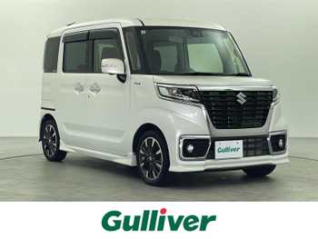 スズキ スペーシア カスタム HYBRID XS 純正8型SDナビ 4WD 温席 全方位カメラ