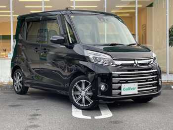 三菱 ｅＫスペース カスタムT セーフティパッケージ 禁煙車 社外ナビ 全方位 両側電動 衝突軽減