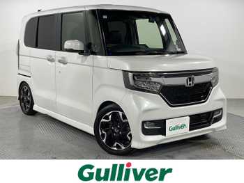 ホンダ Ｎ ＢＯＸ カスタム G L ターボ ホンダセンシング 禁煙 社外8型ナビ Bカメ 両側電動 ETC 追従