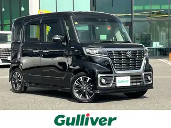 スズキ スペーシア カスタム HYBRID XS ターボ 社外8インチナビ クルコン Bカメ 両側PS