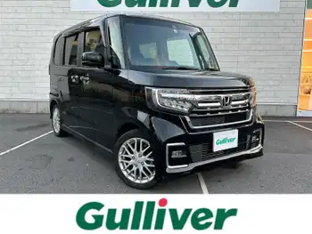 ホンダ Ｎ ＢＯＸ カスタム L ターボ ワンオーナ 純8型ナビ TV BT DVD ETC LED