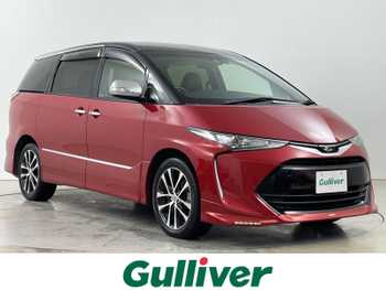 トヨタ エスティマ アエラス プレミアム G 10インチナビ TRDエアロ フリップモニター