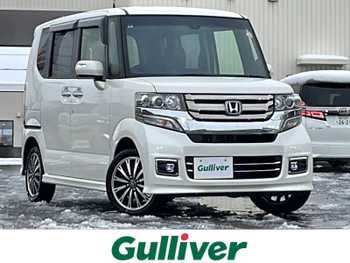ホンダ Ｎ ＢＯＸ カスタム G ターボ Lパッケージ 4WD 純正ナビ 電動ドア ETC シートヒーター