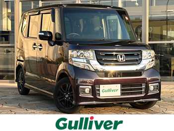 ホンダ Ｎ ＢＯＸ カスタムGターボSSブラックスタイル 純ナビ パワスラ シートヒーター Bカメラ