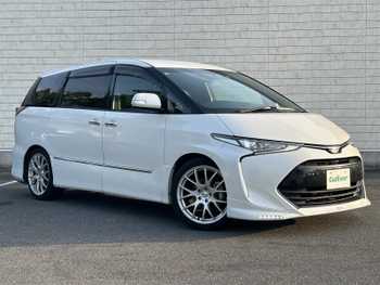 トヨタ エスティマ アエラス プレミアム 後席モニター TRDエアロ 純9型ナビ Bカメラ