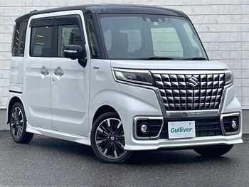 スズキ スペーシア カスタム HYBRID XS ターボ 純9型ナビ 全方位C 両側電動ドア クルコン