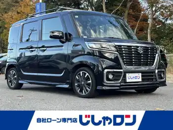 スズキ スペーシア カスタム HYBRID XS ターボ 禁煙車/ETC/両側パワスラ/ハーフレザー
