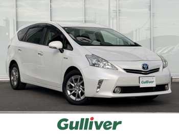 トヨタ プリウス α S チューンブラック 9インチナビ バックカメラ ETC フルセグ