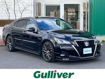 トヨタ クラウン ハイブリッド アスリートS Four J フロンティア ナビTV 全方位 半革 エアロ 車高調 20AW