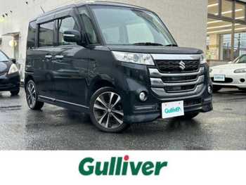 スズキ スペーシア カスタム Z ターボ 純正ナビ クルコン 片側パワスラ 保証書