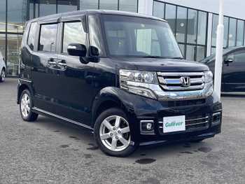 ホンダ Ｎ ＢＯＸ カスタム G ターボ Lパッケージ 4WD クルコン 純正HDDナビ フルセグTV