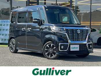 スズキ スペーシア カスタム HYBRID XS 衝突軽減 両パワ 7型ナビ  Bカメラ 半革