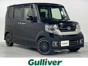 ホンダ Ｎ ＢＯＸ カスタムGターボSSブラッククタイル 禁煙 純正8型ナビ Bカメラ 両側電動 温座席