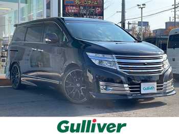 日産 エルグランド ライダー 黒本革 パワーシート 純正HDDナビ 地デジTV DVD BT 後席モニター