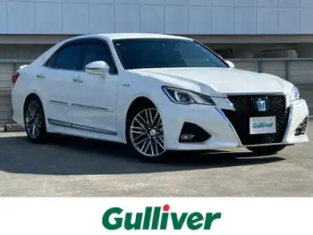 トヨタ クラウン ハイブリッド アスリートG 純正ナビ BSM レーダークルコン 黒革