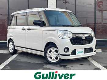 ダイハツ ムーヴ キャンバス G ブラックアクセント VS SAⅢ 禁煙車 全方位カメラ 両側電動 純正ナビ BT