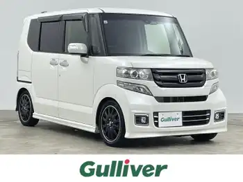 ホンダ Ｎ ＢＯＸ カスタム ターボ SSブラックSパッケージ 禁煙 純正8型ナビ Bluetooth フルセグTV