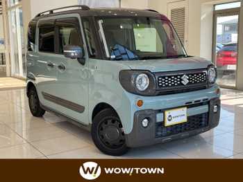 スズキ スペーシア ギア HYBRID XZ 全方位 ルーフレール 両側電動 8型ナビ HUD