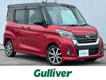 日産 デイズ ルークス ハイウェイスター Gターボ 禁煙車 アラウンドビュー 純正ナビ