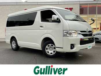トヨタ ハイエース GL ロング 社外ナビ 10人乗 4WD 後席モニター 全方位