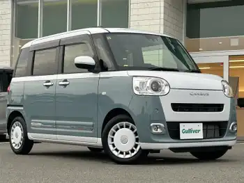 ダイハツ ムーヴ キャンバス ストライプス G ターボ 追従有クルコン 10インチ純正ナビ ETC