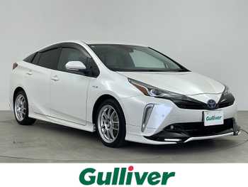 トヨタ プリウス A プレミアム　ツーリングセレ TRDエアロ 純正9型ナビ 革シート ETC2.0