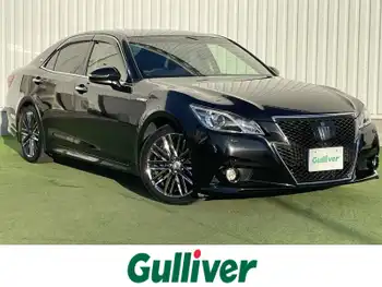 トヨタ クラウン ハイブリッド アスリートG 禁煙車 純正8型ナビ 全方位 黒革 暖席 LED