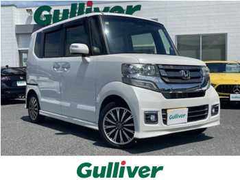 ホンダ Ｎ ＢＯＸ カスタム G ターボ Lパッケージ 1オーナー/社外9型ナビ/両側パワースライド