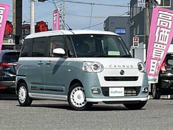 ダイハツ ムーヴ キャンバス ストライプス G 禁煙1オナ純正DO全方位カメETCドラレコ