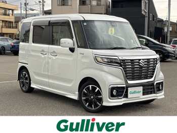 スズキ スペーシア カスタム HYBRID XS ターボ 4WD ターボ 7型ナビ Bカメラ TV 両側Pスラ